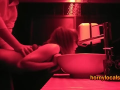 Blonde Fucked From Behind At Sex Party