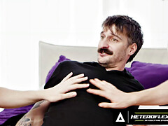 HETEROFLEXIBLE - Femboys Troy River & Ezra Pillow Fight Interrupted By Voyeur Seb