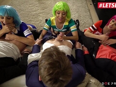 Gros cul, Sucer une bite, Plantureuse, Éjaculer dans la bouche, Tir de sperme, Groupe, Hard, Nénés