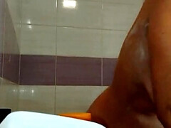 Horny Amateur Wife Shaves Her Hairy Pussy - Big Tits, Big Ass, and Sensual Brunette Hair