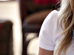 Blondine, Spermaladung, Hardcore, Lingerie, Pornostars