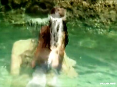 Plage, Beauté, Sucer une bite, Plantureuse, Classique, Queue, Femelle, Mamelons