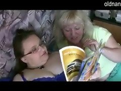 Arsch, Schlafzimmer, Brille, Oma, Riesig, Lesbisch, Reif, Titten