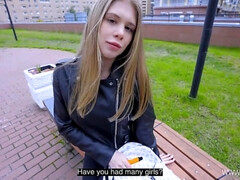 Leie, Blondine, Blasen, Spermaladung, Zierlich, Russisch, Student, Jungendliche (18+)