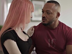 アナル, 美女, デカパイ, 黒人, フェラチオ, 異人種間, シーメール, オッパイの