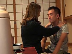 美人, 茶髪の, エロ熟女, 日本人, なめる, 淫乱熟女, 母, 義母