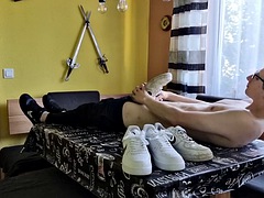 素人, デカチン, イく瞬間, 足, フェティッシュ, 面白, ゲイ, オナニー