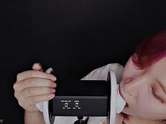 ASMR Snow Honey Ear Licking