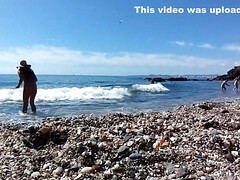 Leie, Strand, Vollbusig, Süss, Hd, Im freien, Realität, Solo