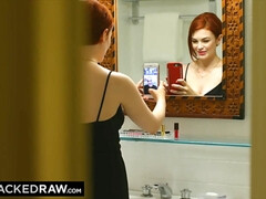 Grosse bite, Sucer une bite, Queue, Interracial, Lingerie, Chatte, Rousse roux, Jarretelles