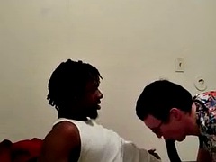 Sucking and fucking a hard bbc