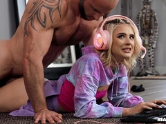 素人, お尻, ブロンド, フェラチオ, なめる, 自然山雀, ピアス, オッパイの