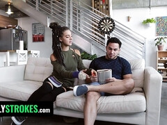 Aangekleed, Lul, Sperma in gezicht, Handbeurt, Hd, Likken, Kut duiken, Tiener