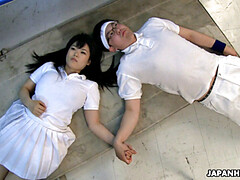 Anaal, Aziatisch, Grote mammen, Pijpbeurt, Sperma shot, Slipje, Kut duiken, Geschoren