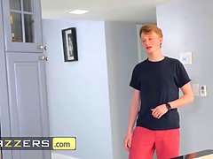 Grosser arsch, Grosser schwanz, Grosse titten, Blondine, Blasen, Kehlenfick, Milf, Realität