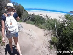 Leie, Grosser schwanz, Paar, Hd, Italienisch, Im freien, Öffentlich, Rotschopf