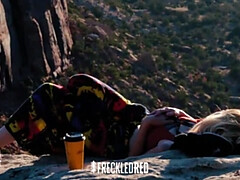 ブロンド, 女, フェティッシュ, 毛深い, アウトドア, 公共, オマンコ, 一人