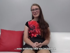 デカ尻, 茶髪の, チェコ, 眼鏡, ハードコア, ティーン