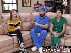 素人, ズームショット, 女, フェティッシュ, グローブ, マスク, 看護婦, 赤毛