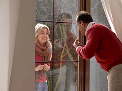 Chica, Rubia, Afeitado, Adolescente