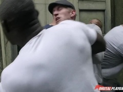 Aziatisch, Grote lul, Bruinharig, Lul, Europees, Realiteit, Kort haar, Tatoeage