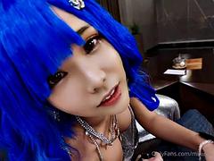 アジア人, デカパイ, 手コキする, ハメ撮り, オッパイの