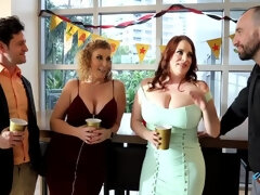 Толстушки, Большие сиськи, Блондинки, Глубокая глотка, Группа, Хд, Зрелые