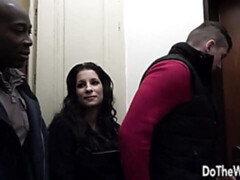 黒人, フェラチオ, 茶髪の, 浮気する, 剃毛, ティーン, 三人, オッパイの