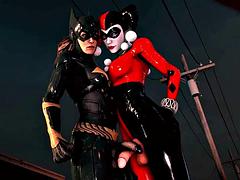 En tercera dimension, Chica, Verga grande, Tetas grandes, Corridas, Lesbiana, Tetas