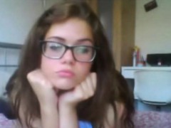 Brunette brune, Masturbation, Solo, Adolescente, Webcam