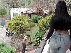 Hot Colombian Latina Samanthaa Gives a Quick Blowjob & Fuck - Spanish Porn