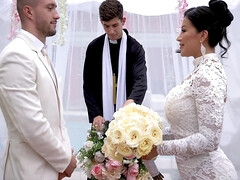 デカ尻, デカパイ, フェラチオ, チン, 彼女, ラティーナ, 淫乱熟女, 結婚式