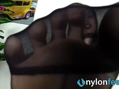 Brunette brune, Pieds, Fétiche des pieds, Hd, Talons, Bureau, Collant, Secrétaire