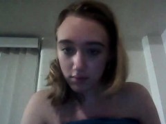 Amateur, Rubia, Penetracion con dedos, Bragas, Tetas, Camara web