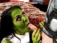 Grosser arsch, Grosser schwanz, Grosse titten, Blasen, Sperma im mund, Hundestellung, Milf, Muschi