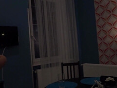 アジア人, お尻, 茶髪の, 中出し, 女, 異人種間, ハメ撮り, ティーン