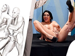 Stepover doggystyle bang with curvy hoe Missy Martinez