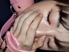 Amateur, Asiatique, Beauté, Gros seins, Sucer une bite, Éjaculation interne, Japonaise, Nénés