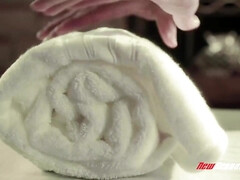 デカパイ, 茶髪の, エロティック, フェティッシュ, マッサージ, 母, 怪物, 自然山雀