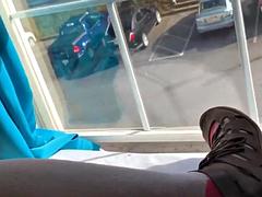 Enthousiasteling, Anaal, Dubbele penetratie, Gigantische dildo, Masturbatie, Rijpe lesbienne, Alleen, Speelgoed