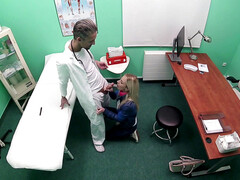 お尻, 舐める尻, 医者, なめる, オフィス, パンティ, ペニス, ユニフォーム