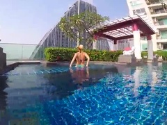 Blondine, Selbstgemacht, Hausmädchen, Im freien, Öffentlich, Schwestern, Schlampe, Spanner