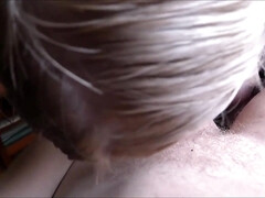 Gros cul, Gros seins, Blonde, Sucer une bite, Plantureuse, Seins naturels, Pov, Nénés