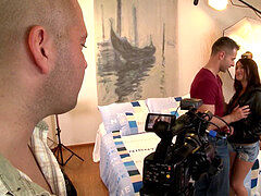 Hungarian pornstar Connie's steaming pic shoot multidick sucking two stiffys