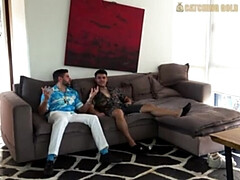 デカ尻, デカパイ, チン, ラティーナ, 淫乱熟女, オマンコ, 恥ずかしがりや, 三人