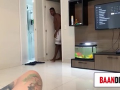 Culo grande, Negro, Mamada, Corrida, Corridas, Polla, Latina, Tatuaje