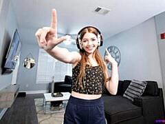 18 jahre, Arsch, Grosser schwanz, Blasen, Hundestellung, Natürlichen titten, Pov, Titten