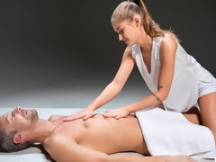Blond, Pijpbeurt, Hondjeshouding, Handbeurt, Likken, Geschoren, Mager, Tiener