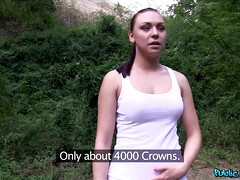 Amateur, Sucer une bite, Brunette brune, Éjaculation interne, Tchèque, Européenne, De plein air, Réalité