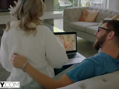 Anal, Cul, Cul à la bouche, Gros cul, Blonde, Sucer une bite, Tir de sperme, Maîtresse